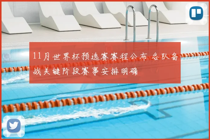 11月世界杯预选赛赛程公布 各队备战关键阶段赛事安排明确
